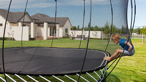 The Springfree Trampoline Net is the safest on the market