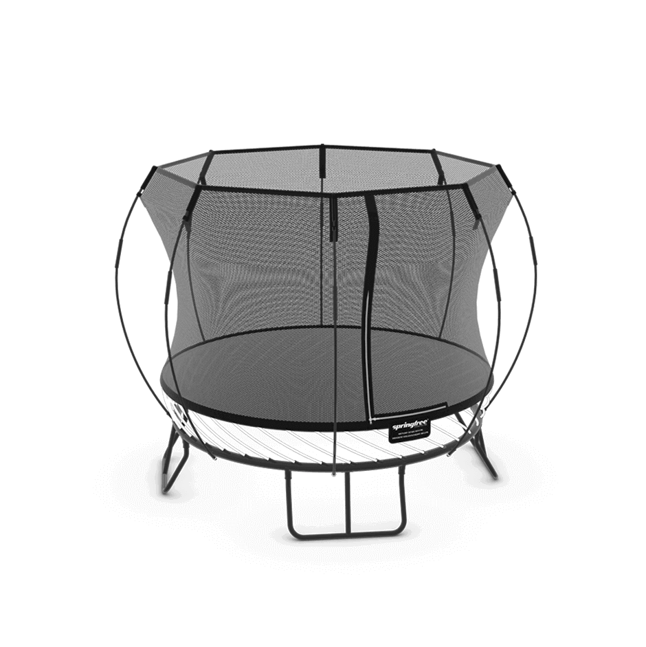 The Springfree Compact Trampoline on a white backdrop.