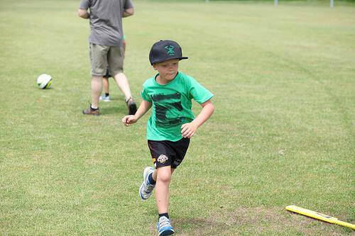 a boy running