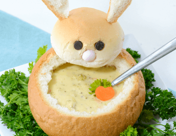 Easter Bunny Bread Bowl Dip