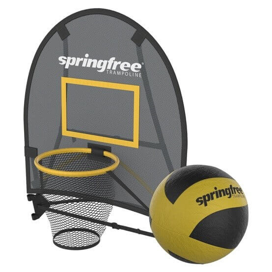 The Flexrhoop with the Springfree ball right beside it