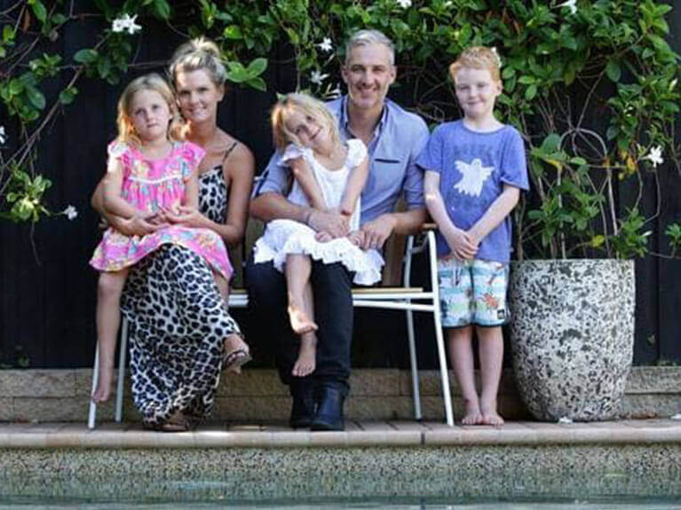Dr Andrew Rochford and his family