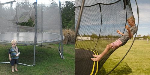 Springfree Trampoline FlexiNet vs Traditional Enclosure