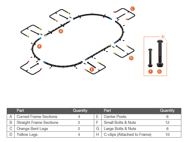 Trampoline Layout Components