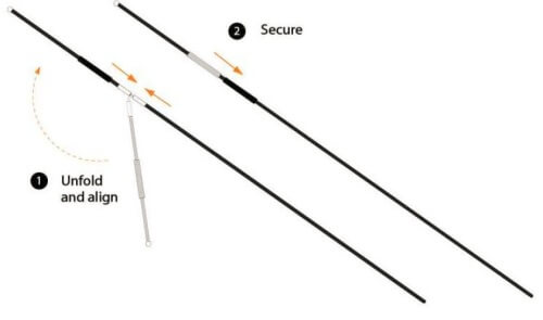 Assembling Trampoline net rods